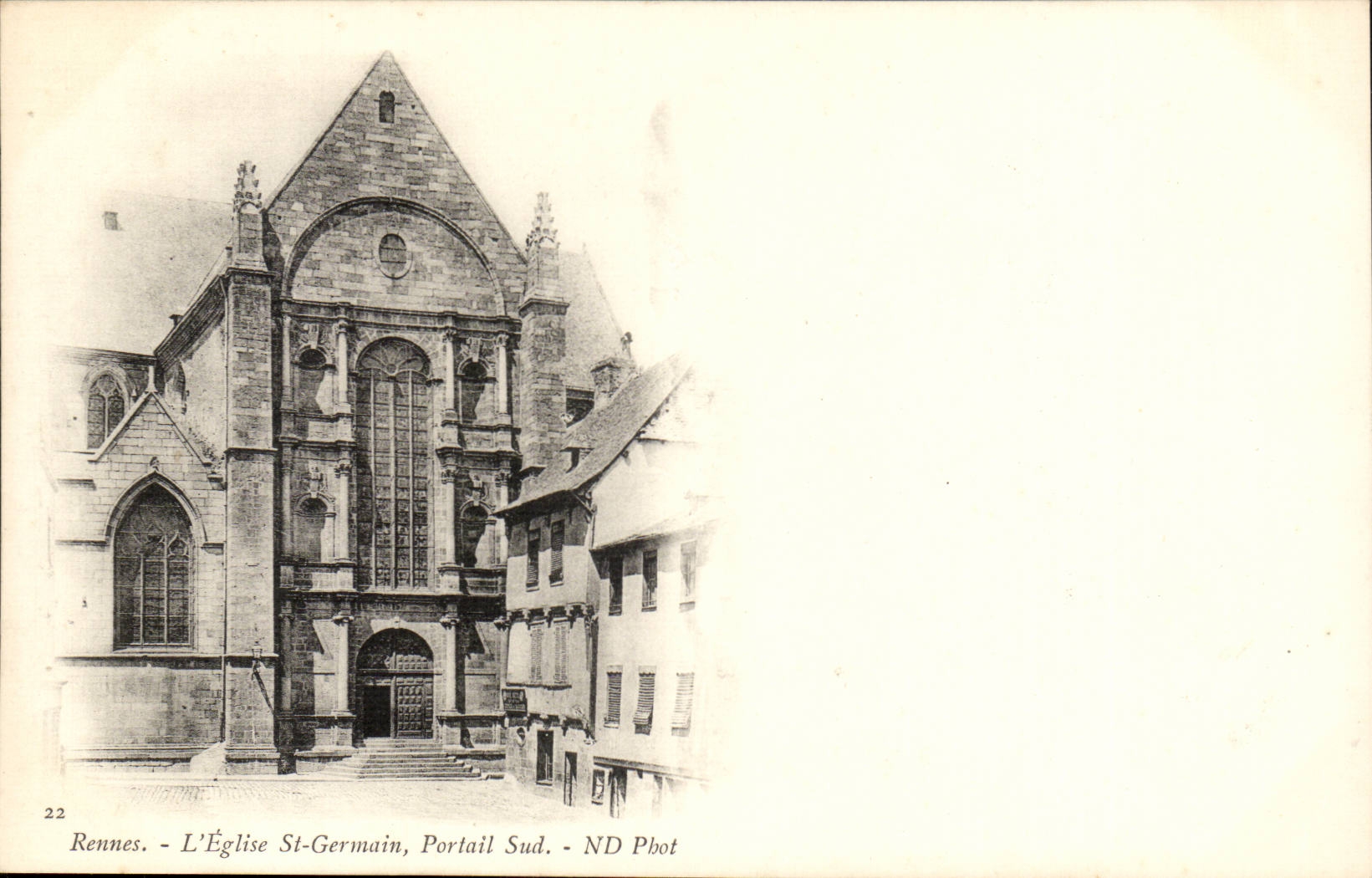 Rennes - St-Germain Church, South Portal - ND Pbot