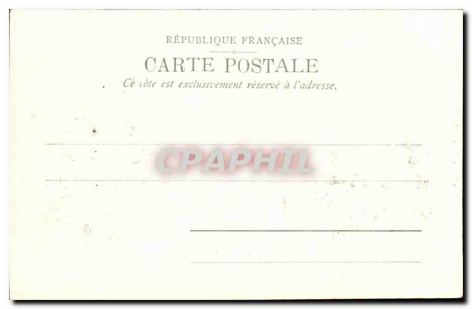 Vichy - Casino - CPA  — Verso