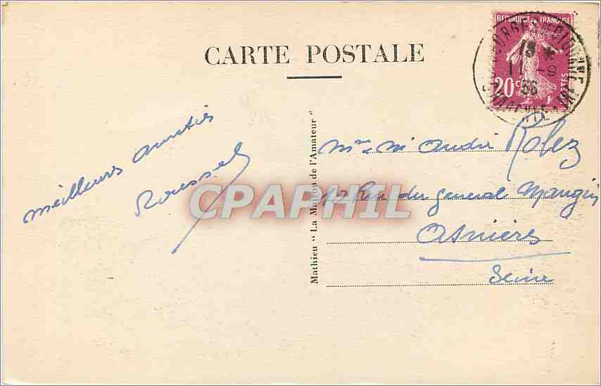CPA Saint Georges de Didonne Les Eboulis  — Back