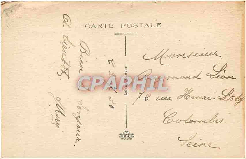 CPA Vallee de la Meuse La Boucle de Montherme  — Back