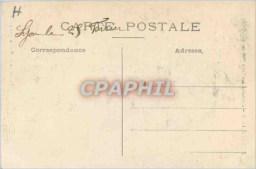 CPA Montpellier Fontaine des Trois Graces  — Back