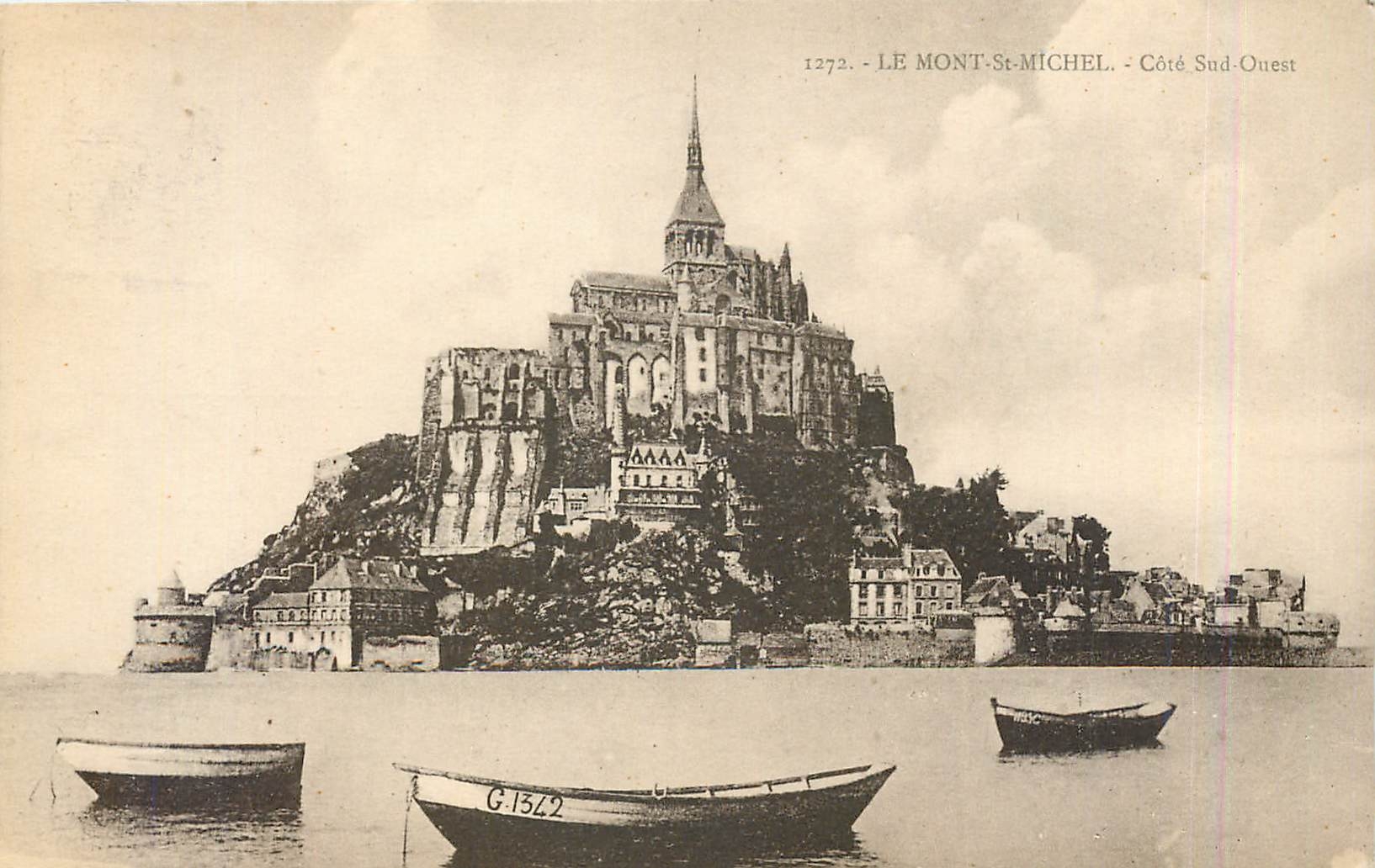 CPA Le Mont St Michel Cote Sud Ouest 
