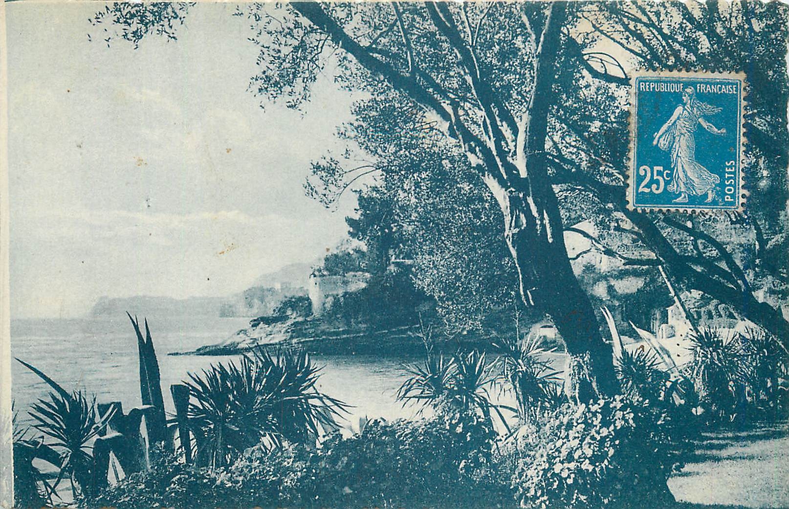CPA Nom et Adresse de l'Expediteur Jardins de la Villa Casa de Mare 