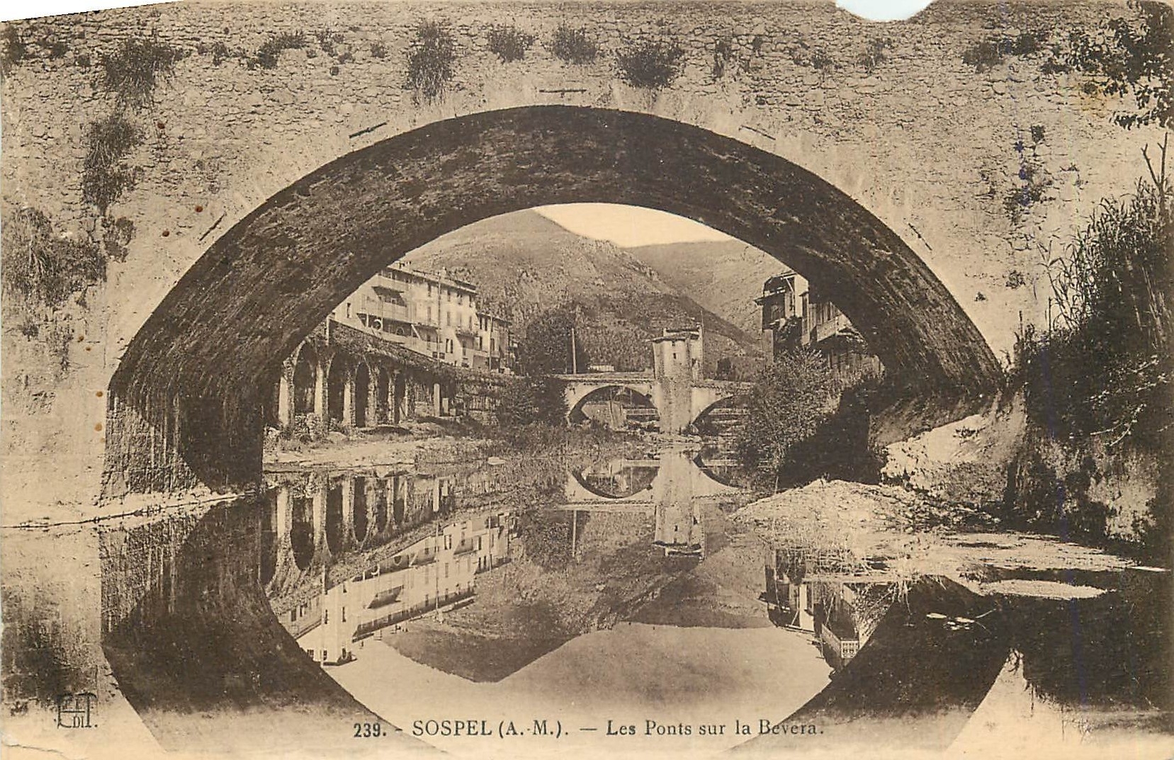 CPA Sospel Les Ponts sur la Bevera 