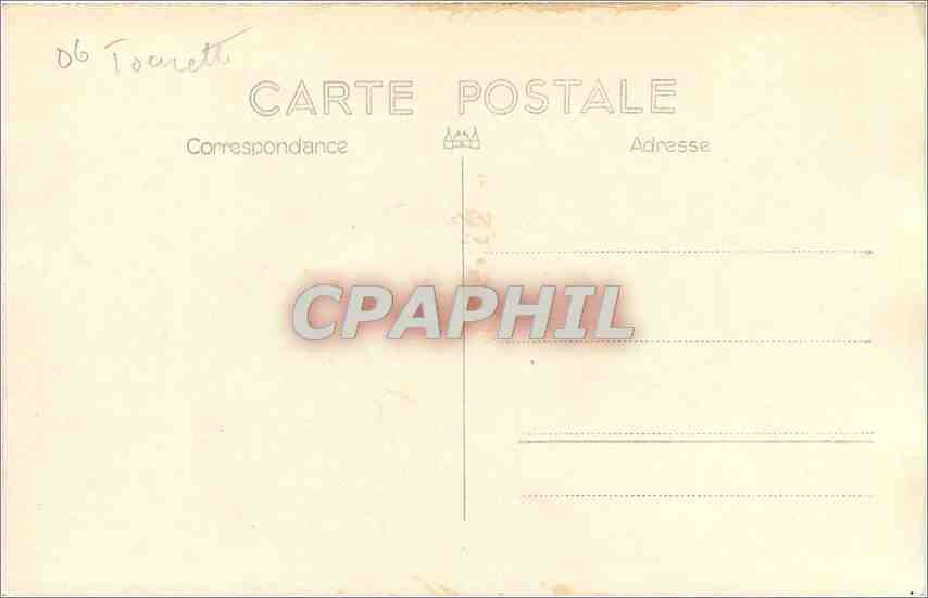 CPA Tourette — Rückseite