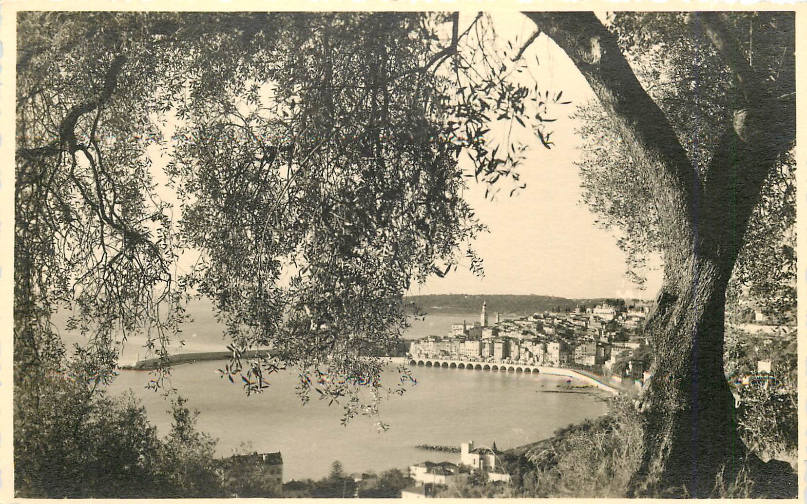 CPA Cote d'Azur Menton Vue prise de Garavan 