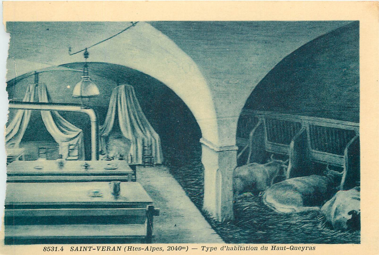 Saint-Véran (Htes-Alpes, 2040m) — Type d'habitation du Haut-Queyras