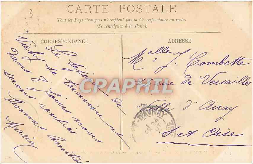CPA Environs de Vichy L'Ardoisiere Le Gour Saillant  — Rückseite