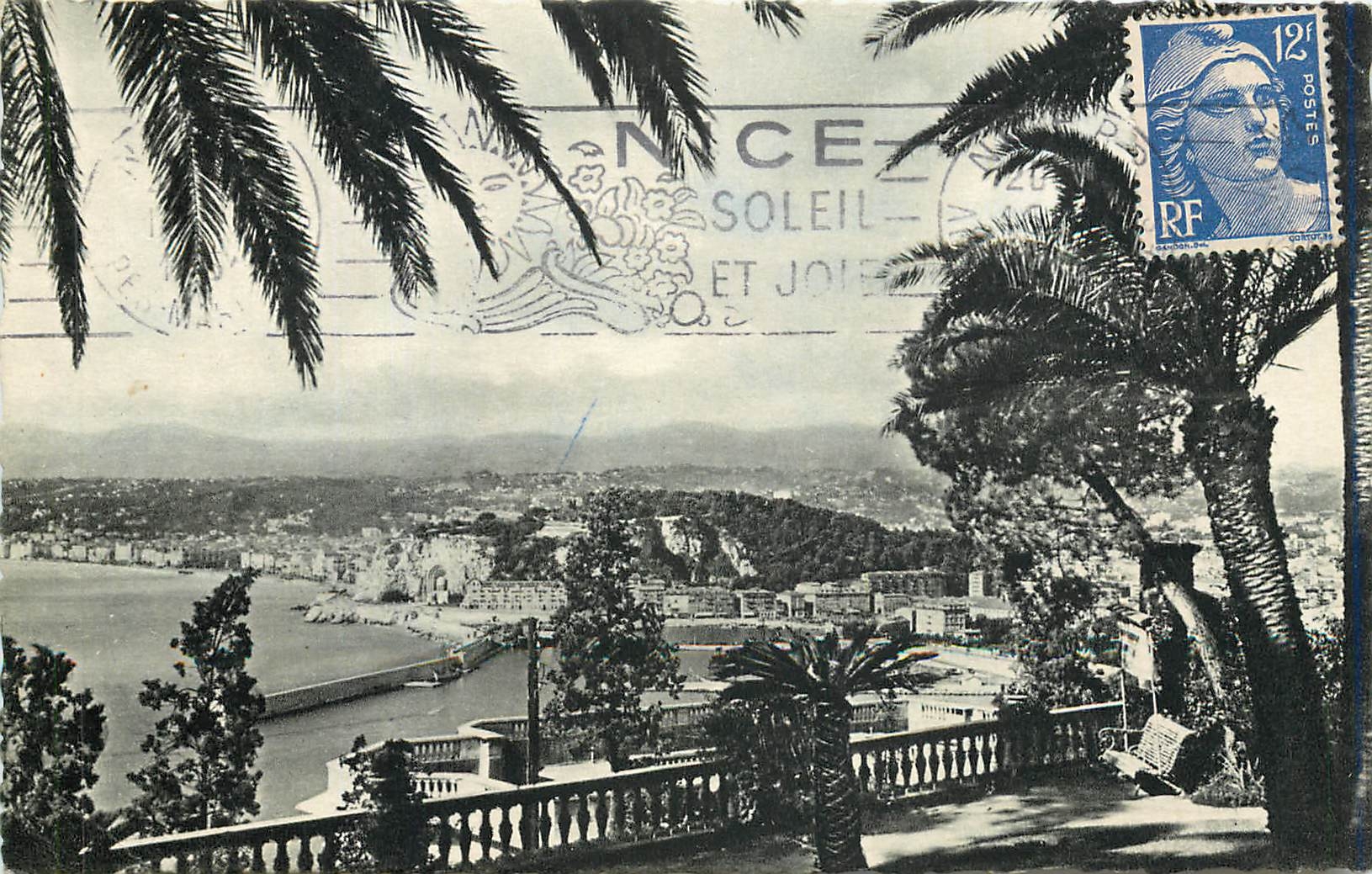 CPA Nice Vue prise du Mont Boron 