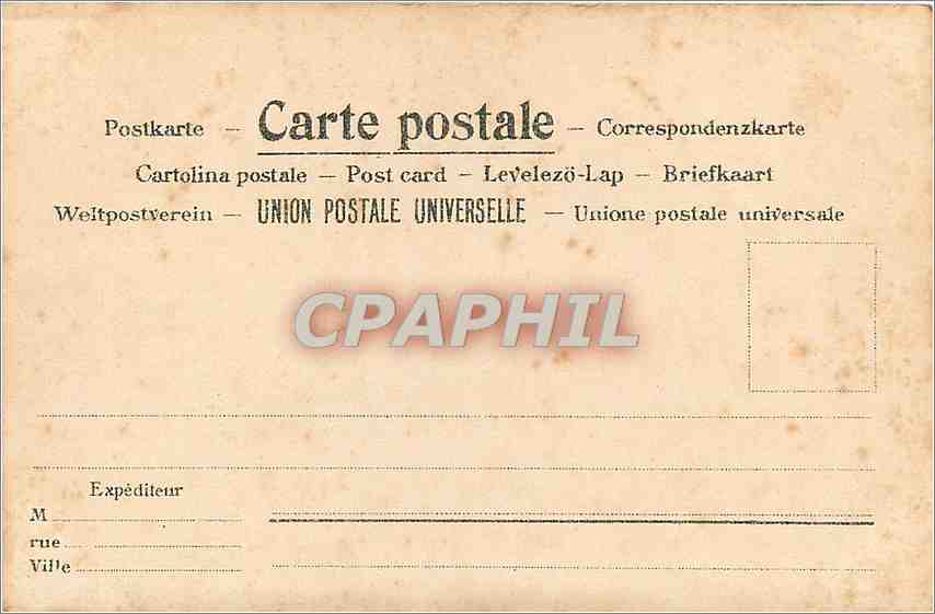 CPA Bruxelles Hotel de Ville  — Rückseite
