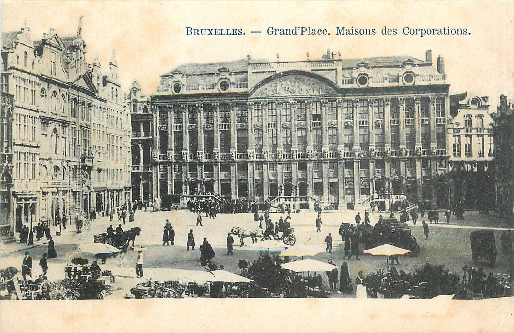 Bruxelles — Grand'Place. Maisons des Corporations.