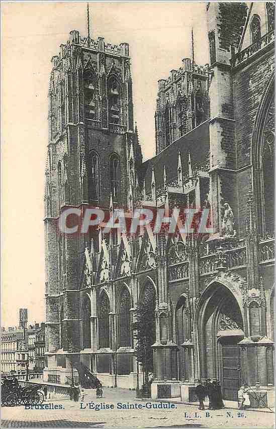 CPA Bruxelles L'Eglise Sainte Gudule 