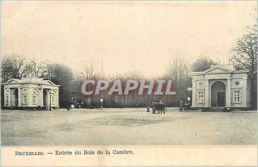 CPA Bruxelles Entree du Bois de la Cambre 