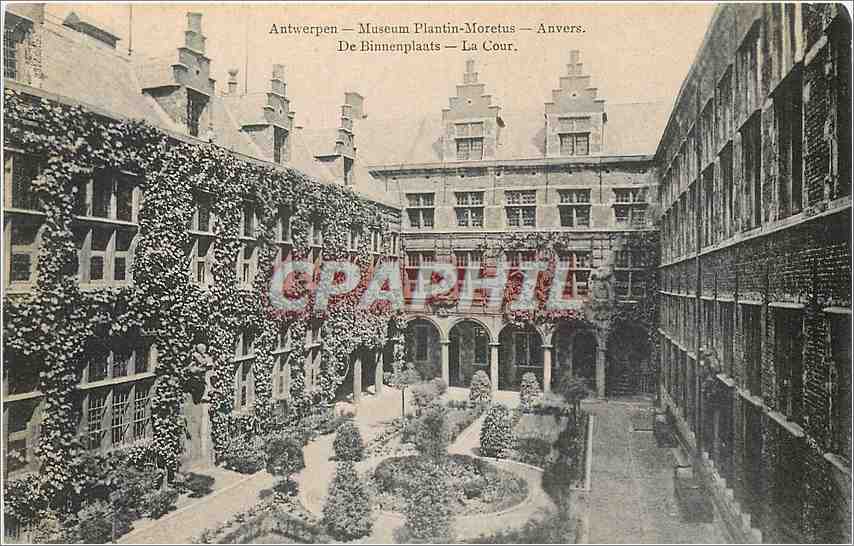 CPA Antwerpen Museum Plantin Moretus Anvers De Binnenplaats La Cour 