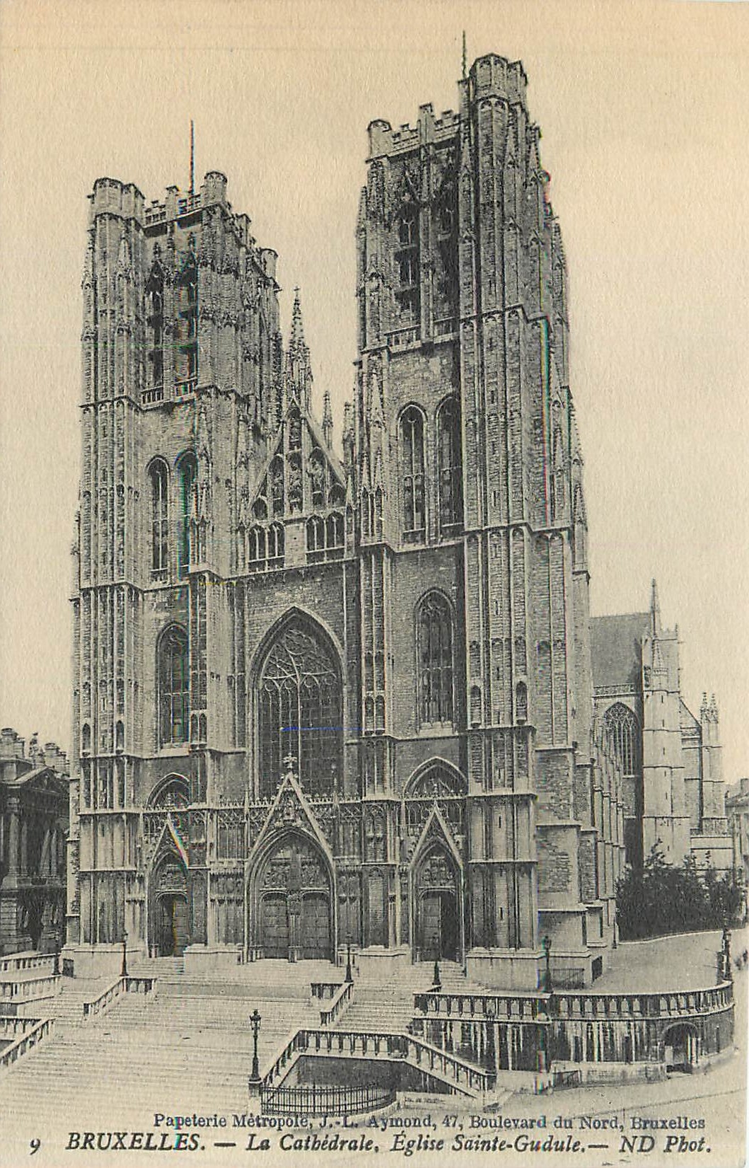 CPA Bruxelles La Cathedrale Eglise Sainte Gudule 