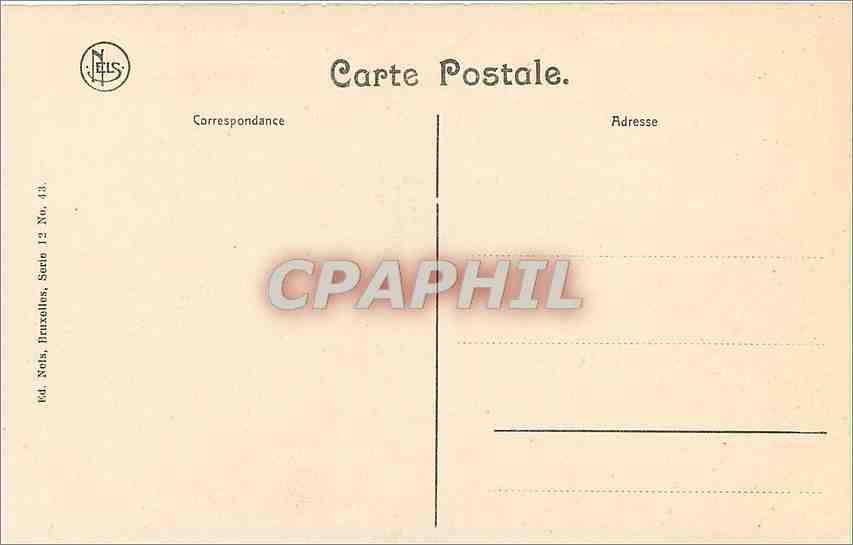 CPA Bruges Le Beffroi  — Rückseite