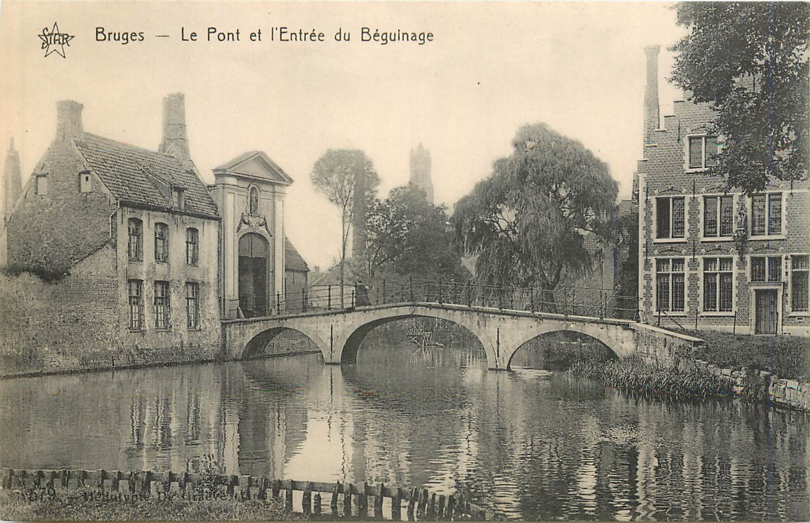 CPA Bruges Le Pont et l'Entree du Beguinage 