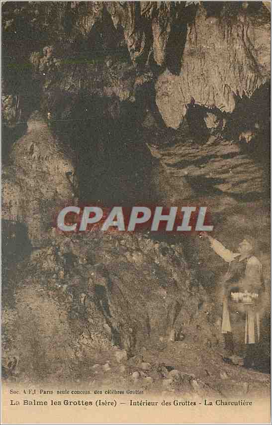 CPA La Balme les Grottes Interieur des Grottes La Chareutiere 