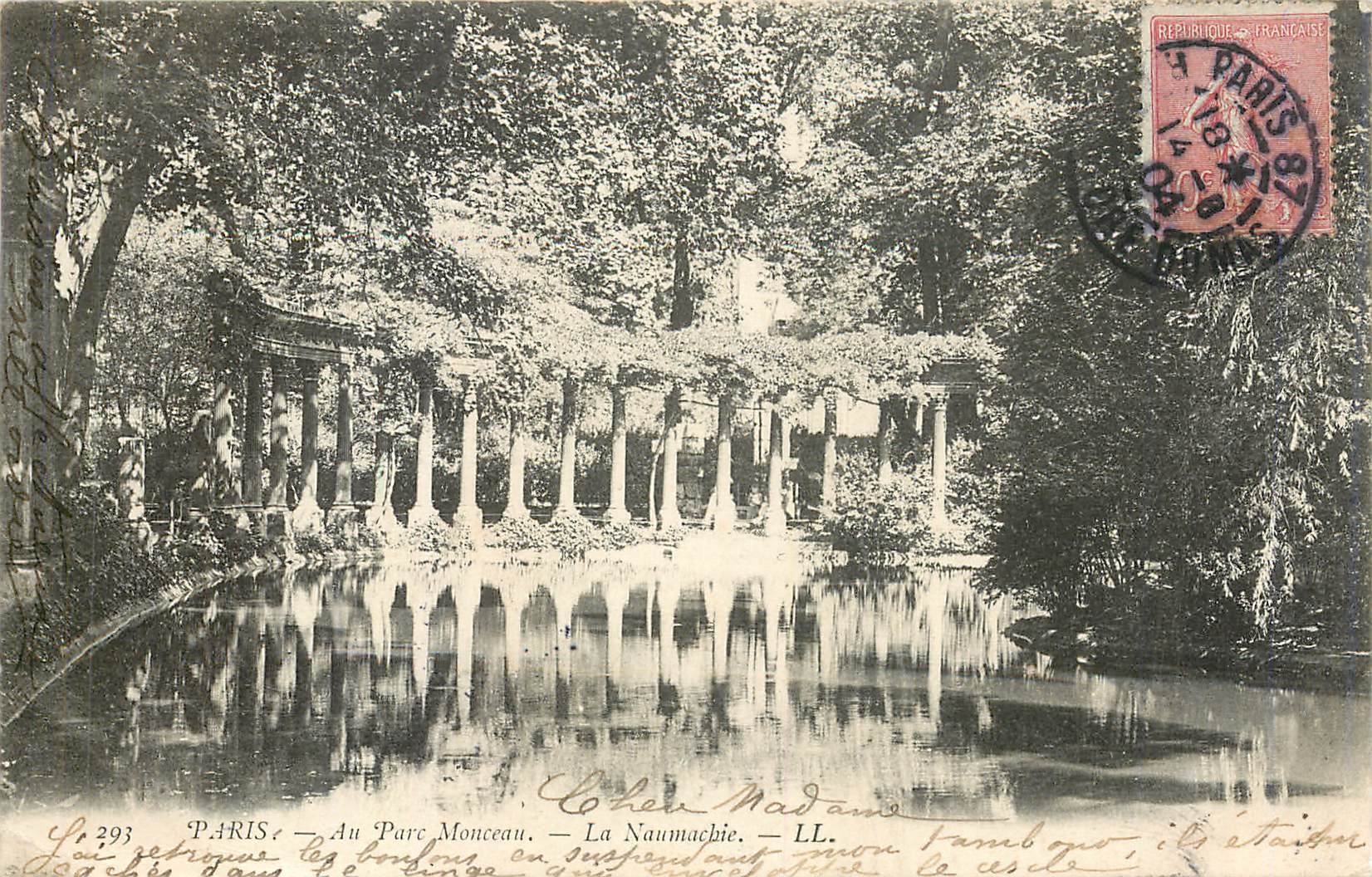 CPA Paris Au Parc Monceau La Naumachie 