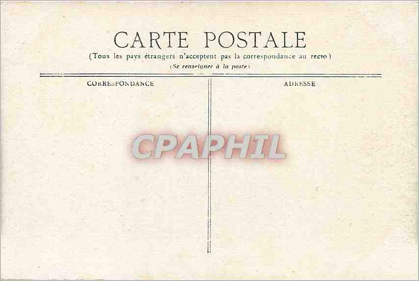 CPA Vichy Hopital Militaire  — Verso