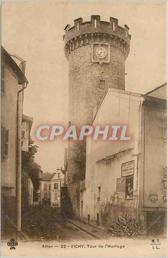 CPA Vichy Tour de l'Horloge 