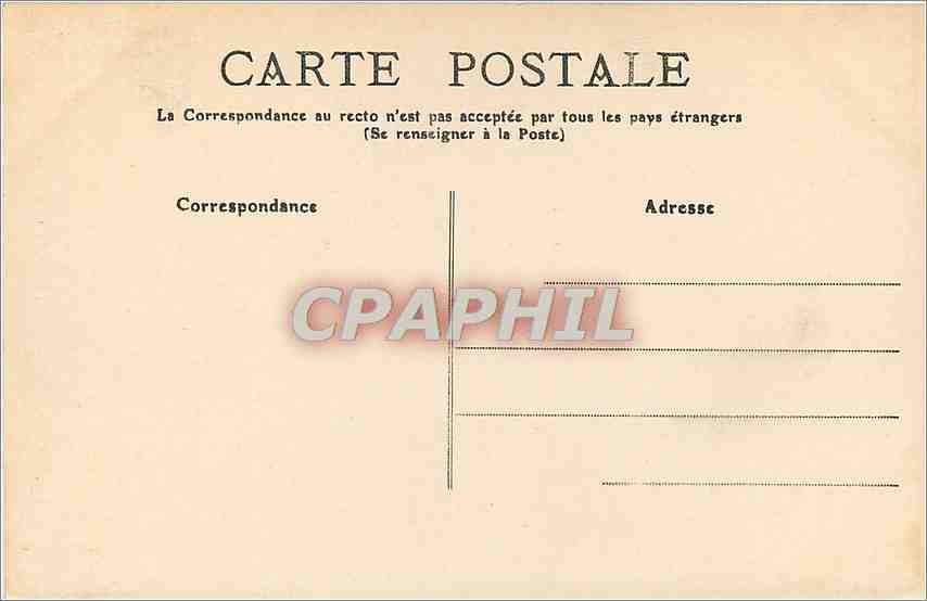 CPA Vichy Tour de l'Horloge  — Verso
