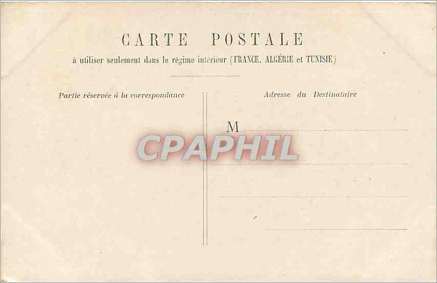 CPA Paris La Sainte Chapelle  — Verso