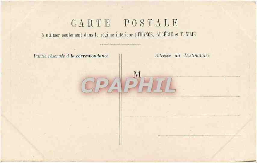CPA Paris Chambre des Deputes  — Rückseite