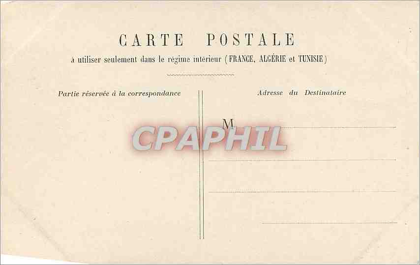 CPA Paris Tribunal de Commerce et la Conciergerie  — Verso