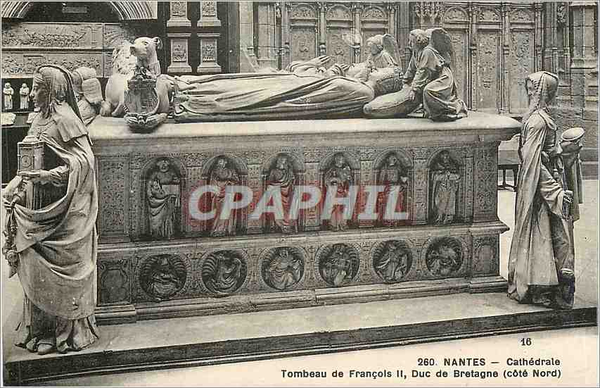 CPA Nantes Cathedrale Tombeau de Francois II duc de Bretagne Cote Nord 
