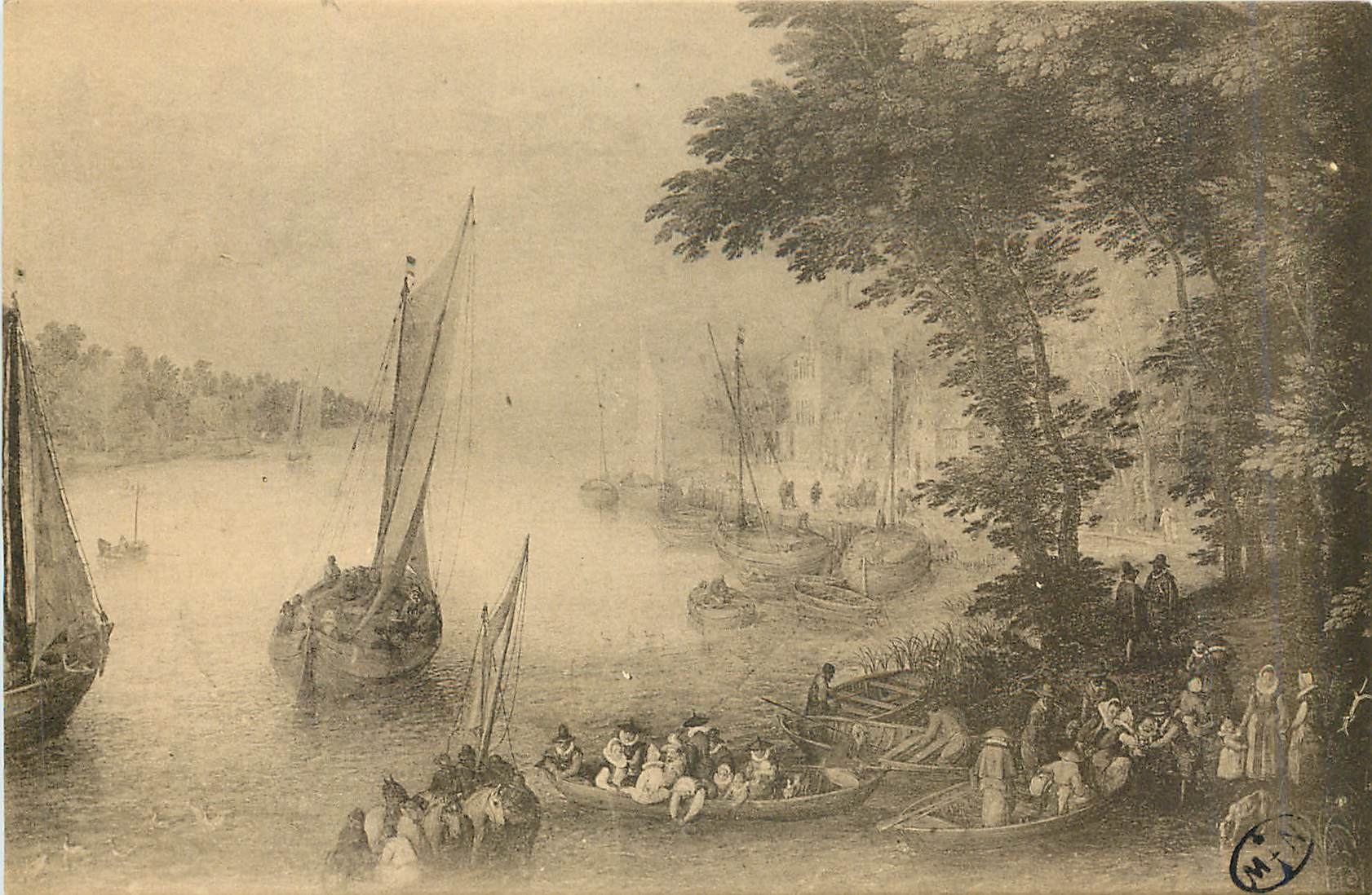 CPA Nantes Musee des Beaux Arts Ecole Flamande 