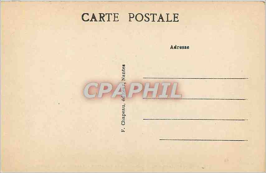 CPA Missillac Loire Inf Chateau de la Bretesche Ensemble sur l'Etang  — Back