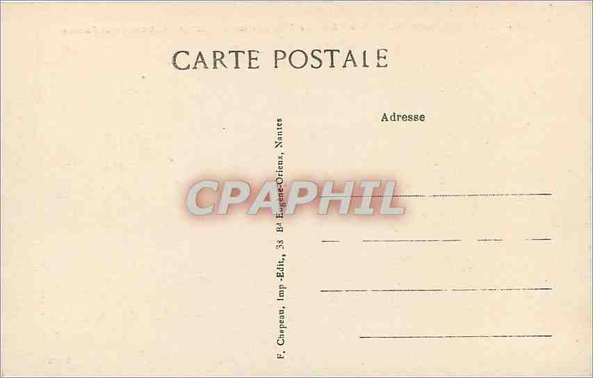 CPA Le Croisic Loire Inf A la Cote La Tete de Lion et Rochers au bord de la Falaise  — Back