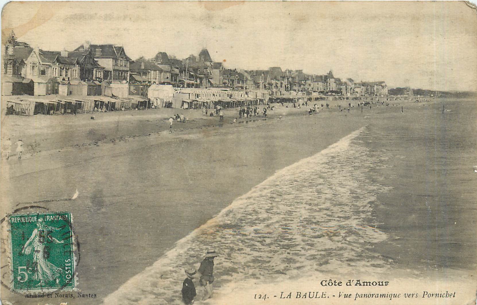 CPA La Baule Vue panoramique vers Pornichei 