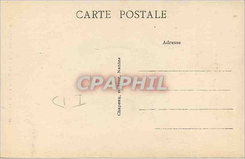 CPA Batz Loire Inf Le Menhir de Pierre Longue  — Back