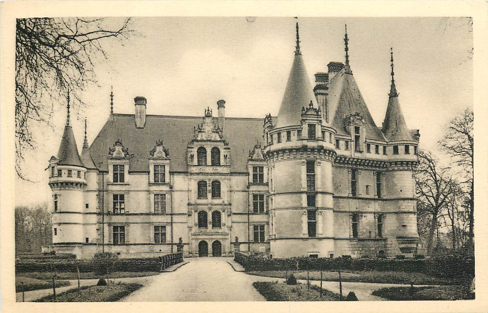 CPA Chateau d'Azay le Rideau Indre et Loire Face Nord 