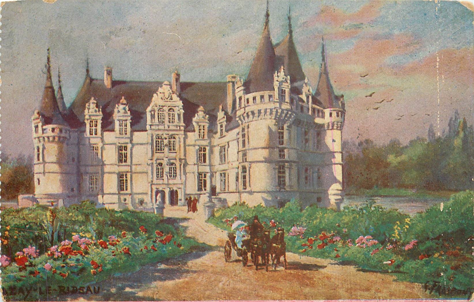 CPA Azay le Rideau 