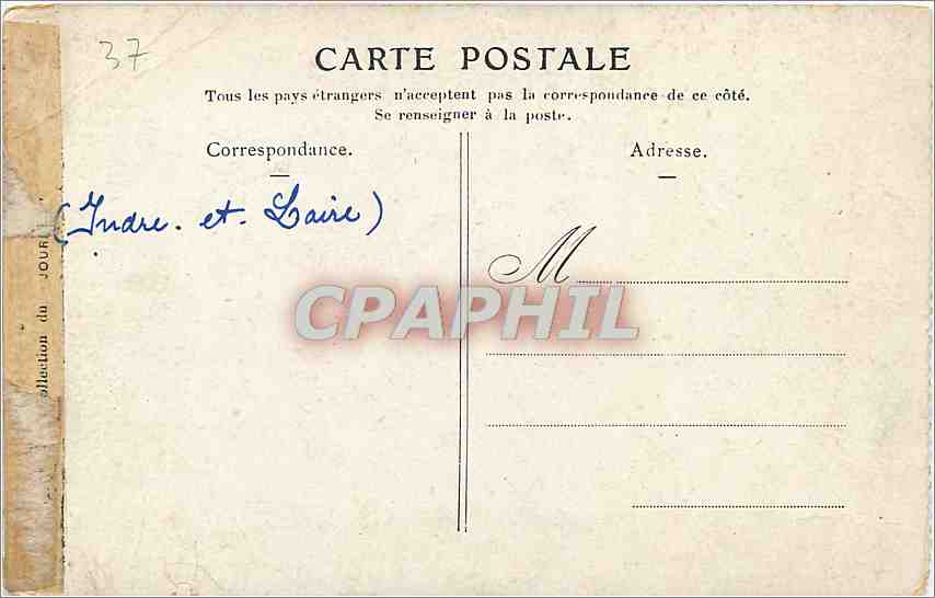 CPA Azay le Rideau  — Rückseite