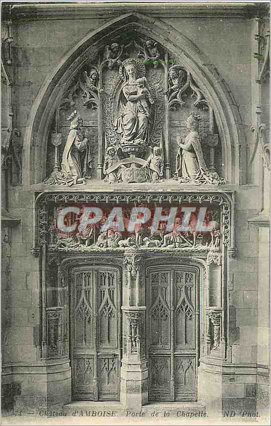 CPA Chateau d'Amboise Porte de la Chapelle 