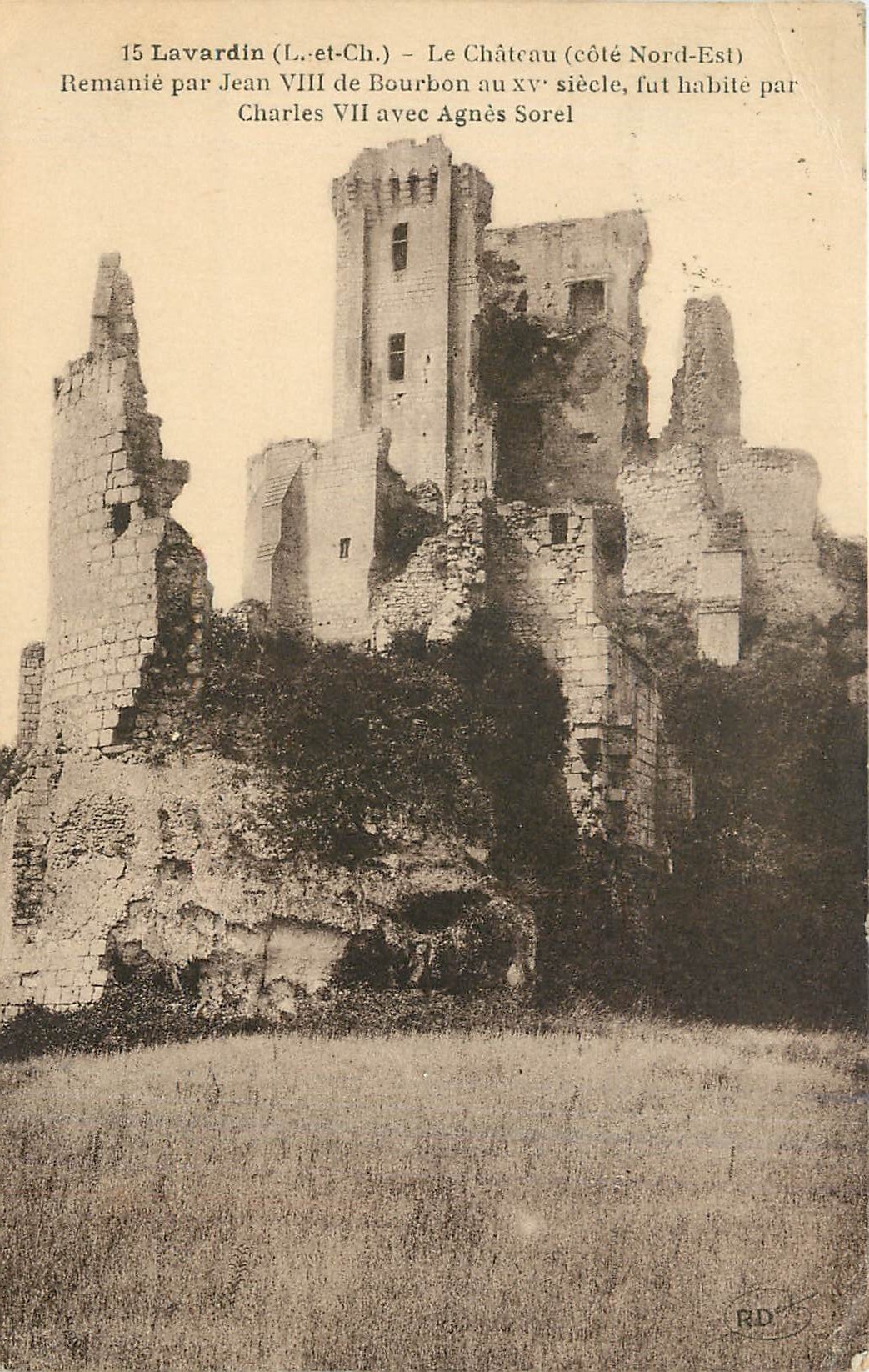 Le Château (côté Nord-Est) – Lavardin (Loir-et-Cher) – éditeur RD