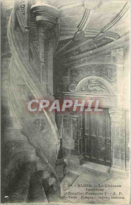 CPA Blois Le Chateau Interieur Escalier Francois Ier 