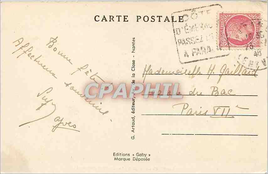 Saint-Malo (Il-et-V.) — Le Fort National — Saby — Verso