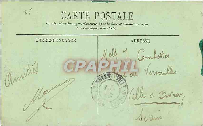 Saint-Malo — Entrée du Château — LL. n° 67 — Reverso