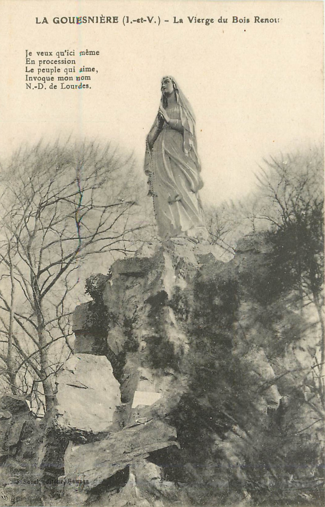 La Gouesnière (1.-et-V.) — La Vierge du Bois Renott