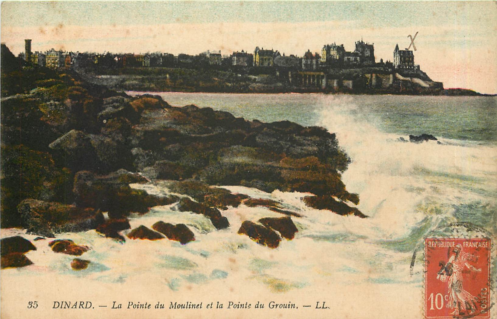 CPA Dinard La Pointe du Moulins et la Pointe du Grouin 
