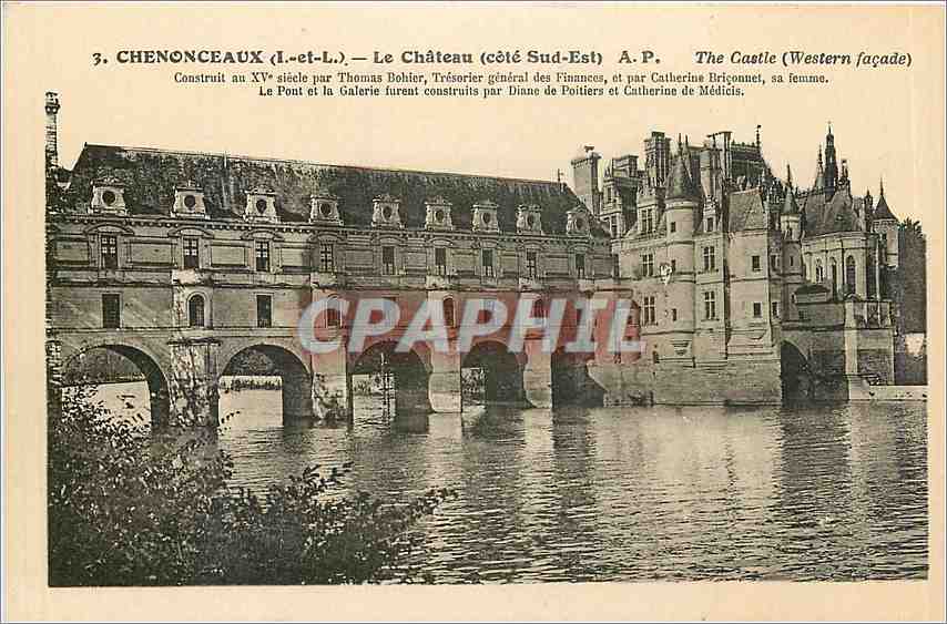CPA Chenonceaux I et L Le Chateau Cote Sud Est 