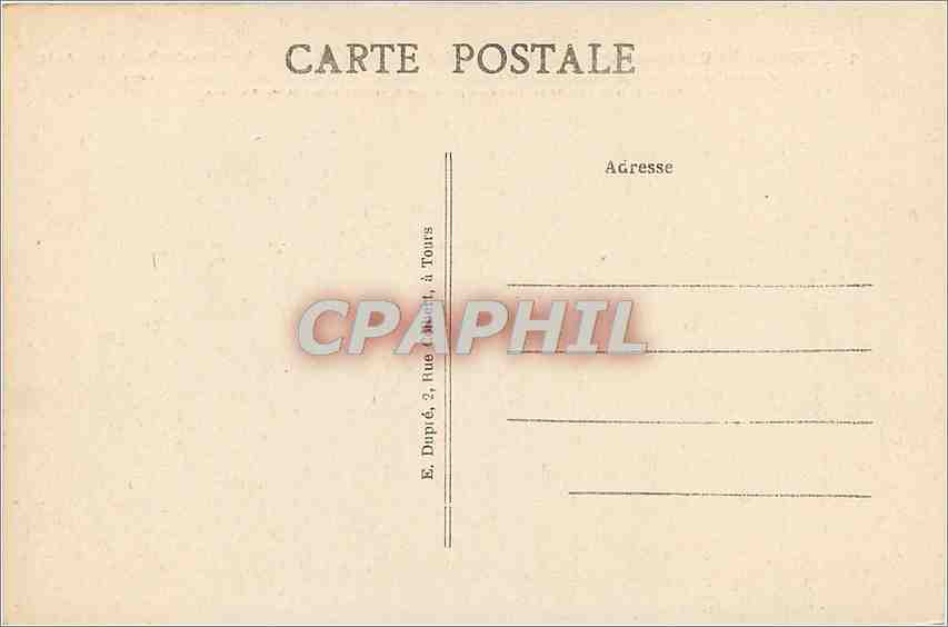 CPA Chenonceaux I et L Le Chateau Cote Sud Est  — Rückseite