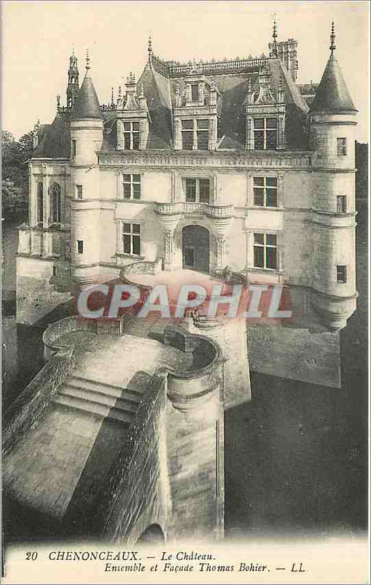 CPA Chenonceaux Le Chateau Ensemble et Facade Thomas Bohier 