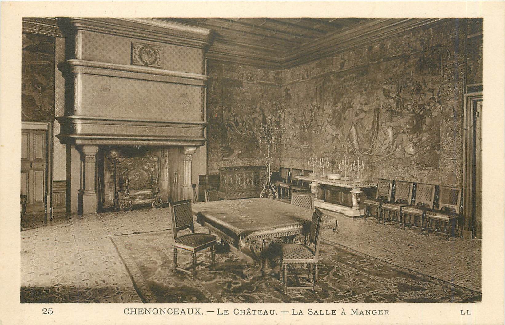CPA Chenonceaux Le Chateau La Salle a Manger 