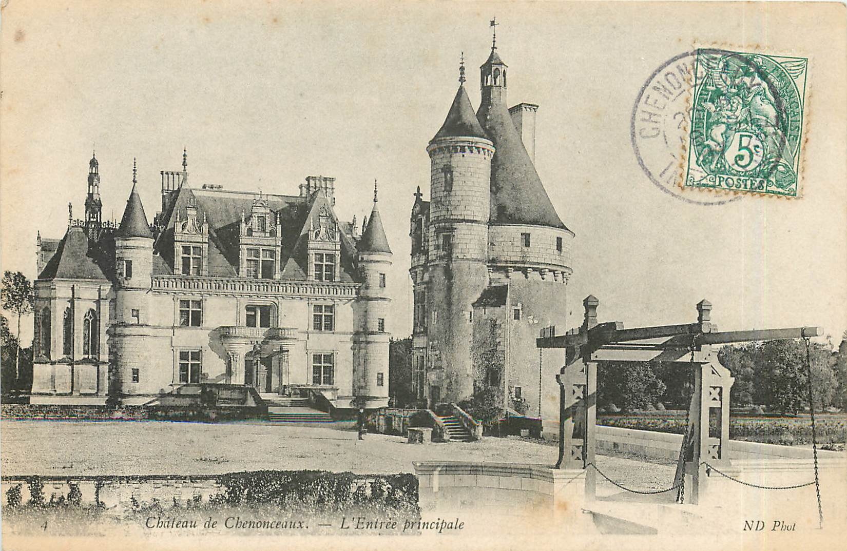 CPA Chateau de Chenonceaux L'Entree principale 